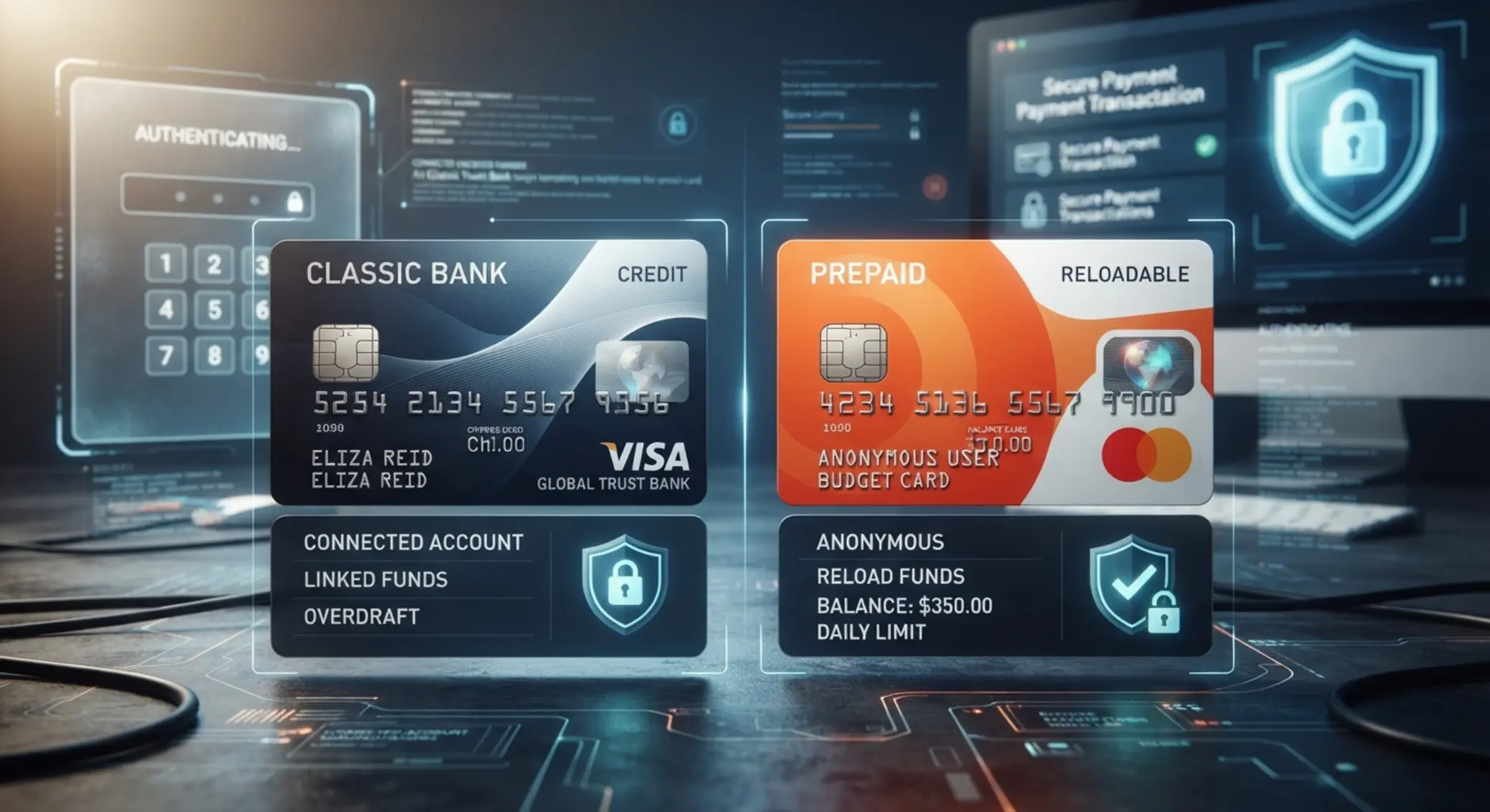 Carte bancaire classique vs paysafecard prépayée Comparaison entre carte bancaire classique et carte prépayée paysafecard