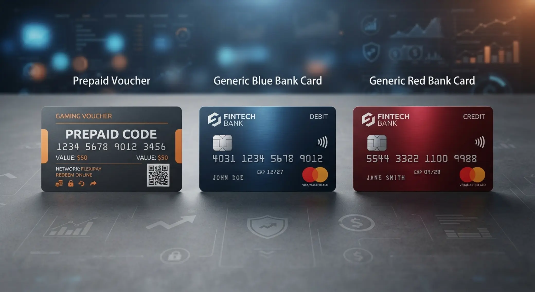 Comparer les moyens de paiement en ligne Comparaison visuelle de paysafecard, Visa et Mastercard pour paiements en ligne