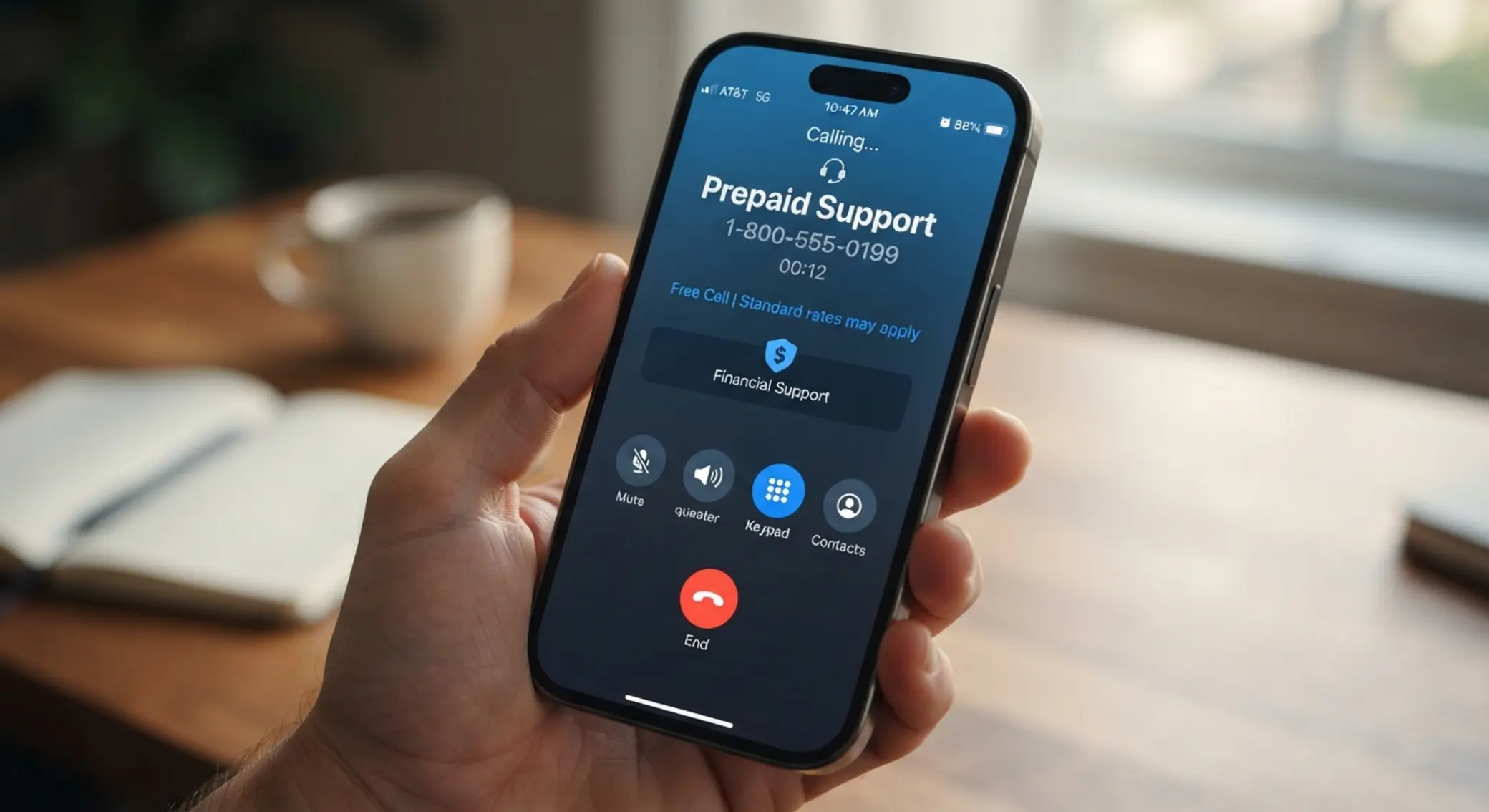 Numéro de téléphone Paysafecard sur smartphone Smartphone avec numéro de support et indication appel non surtaxé